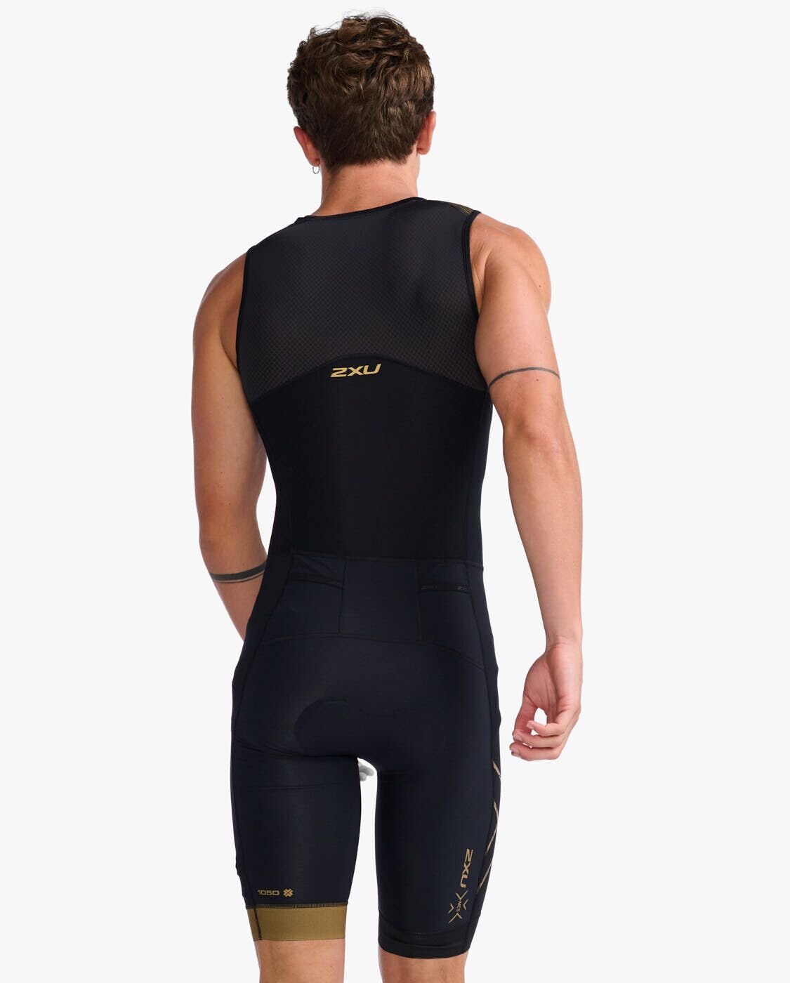 2XU Light Speed Front Zip Trisuit - Black/Gold - image 2