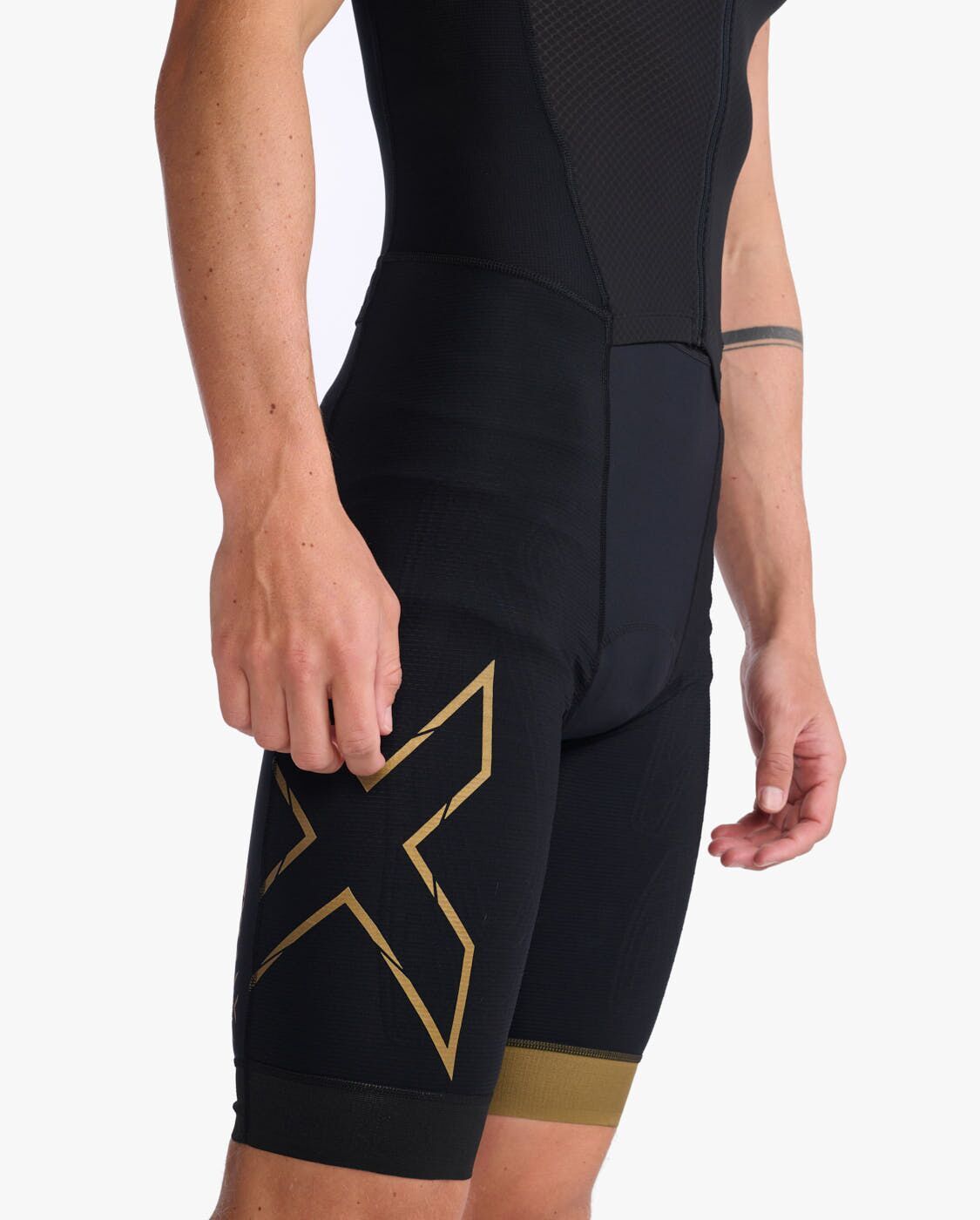 2XU Light Speed Front Zip Trisuit - Black/Gold - image 3
