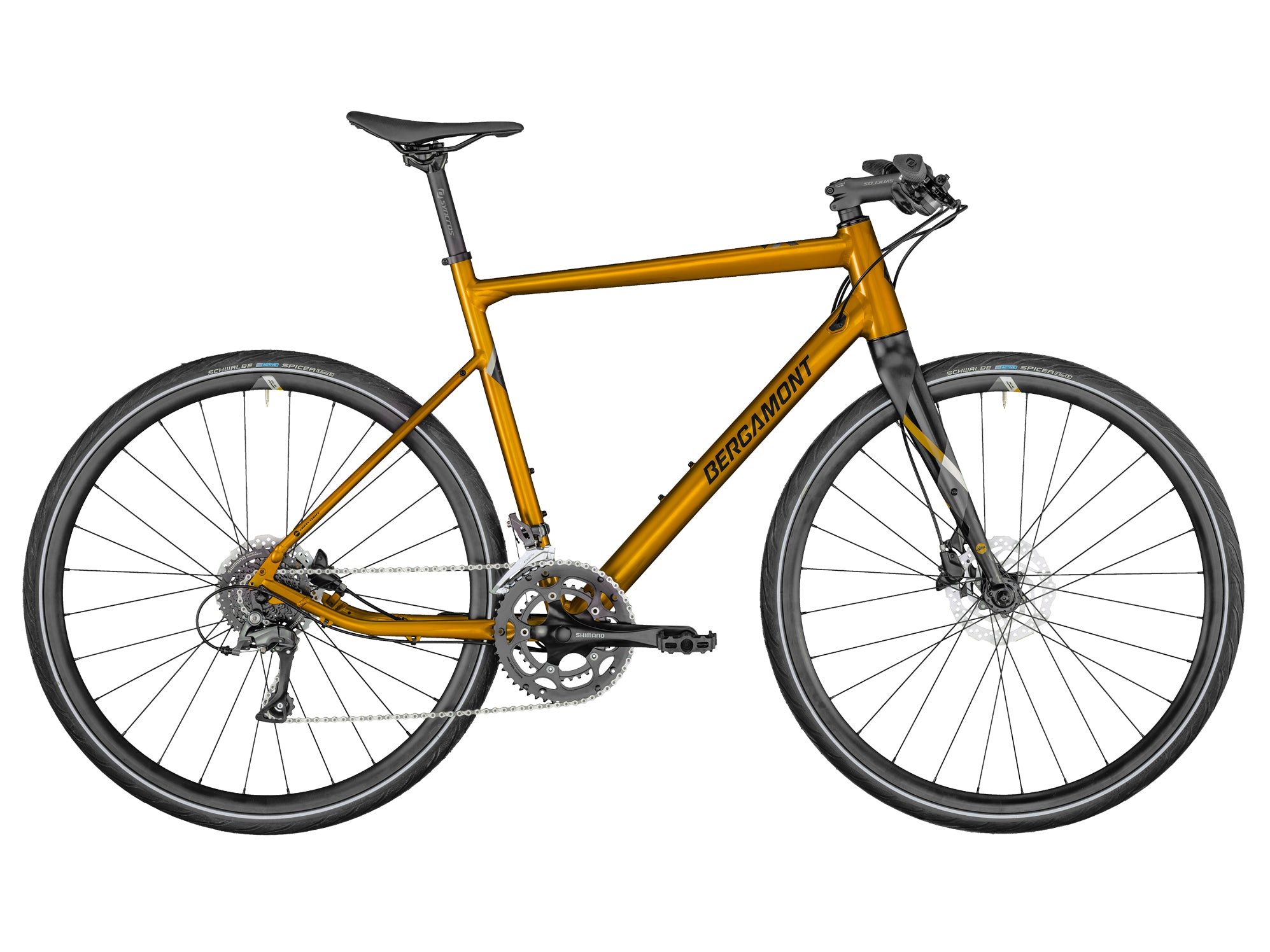 Bergamont mirror orange/black/silver (shiny/matt)
