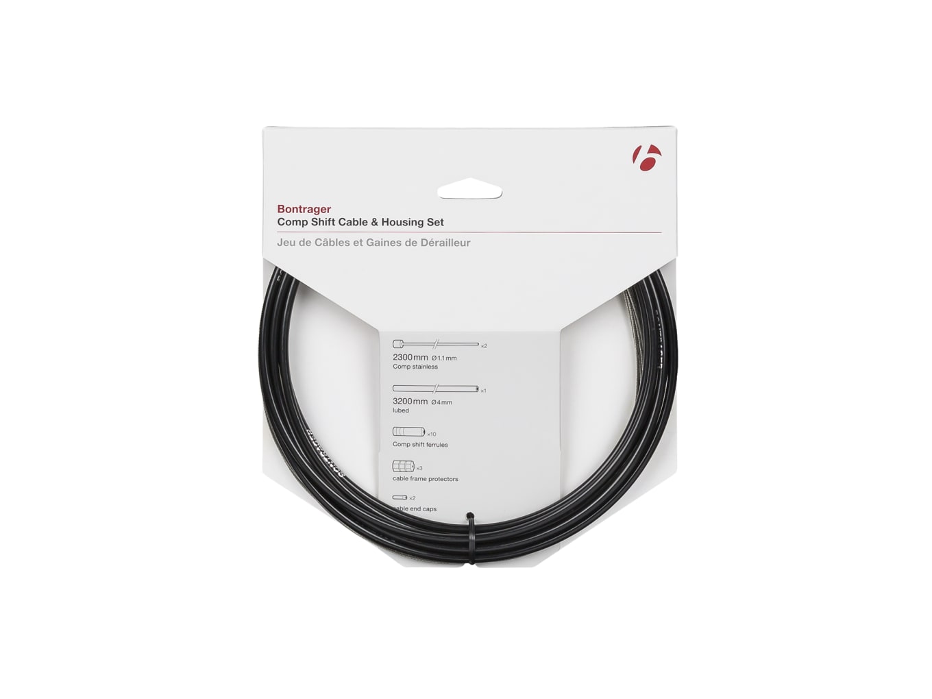 Bontrager Comp Shift Cable & Housing Set - Black