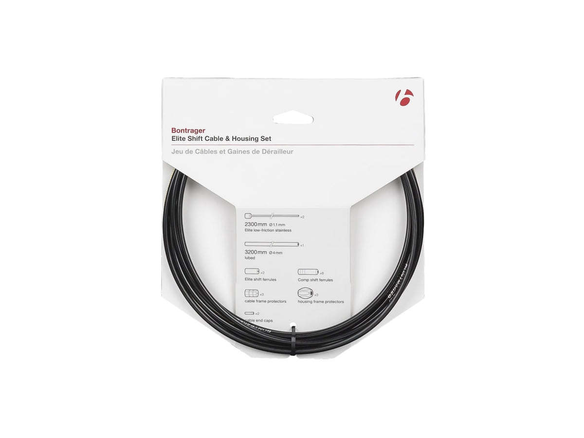 Bontrager Elite Shift Cable & Housing Set - Black
