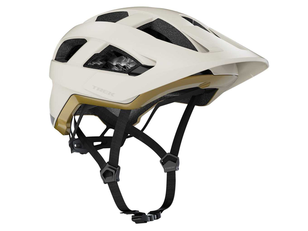 Trek Quantum WaveCel Mountain Bike Helmet - White/Gold
