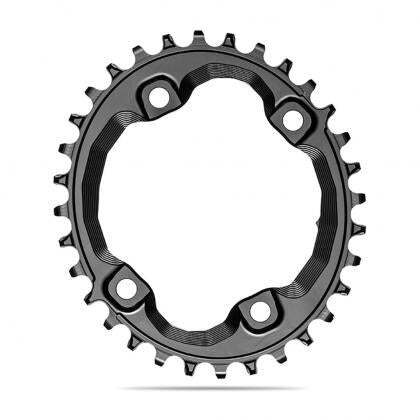 Absolute Oval MTB Chainring 1x Shimano 96bcd XT M8000 - Black - image 1