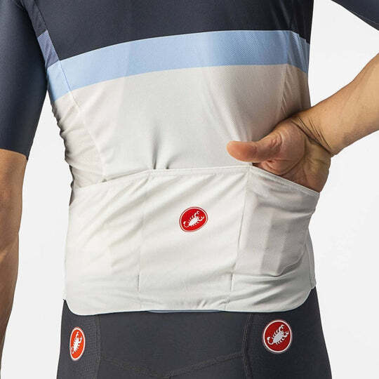 Castelli A Blocco Mens Cycling Jersey - Savile Blue/China Blue/Azzurro - image 5