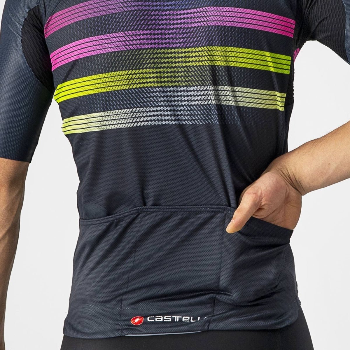 Castelli Endurance Pro Jersey (Savile Blue/Pink-Electric Lime) - image 5