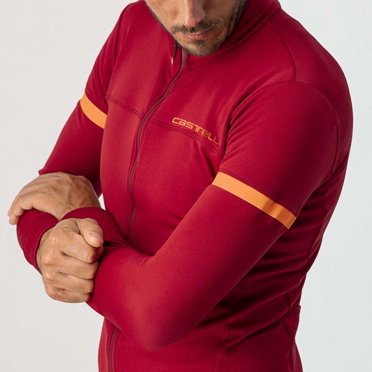 Castelli Fondo 2 Jersey FZ - Pro Red/Orange Reflex - image 5