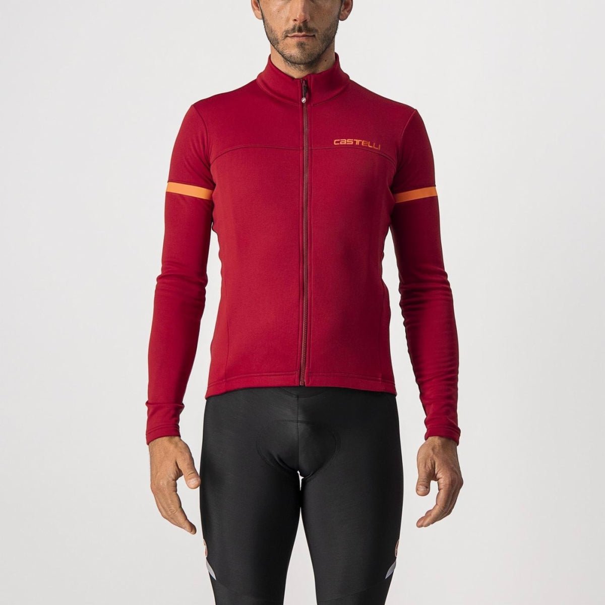 Castelli Fondo 2 Jersey FZ - Pro Red/Orange Reflex - image 1