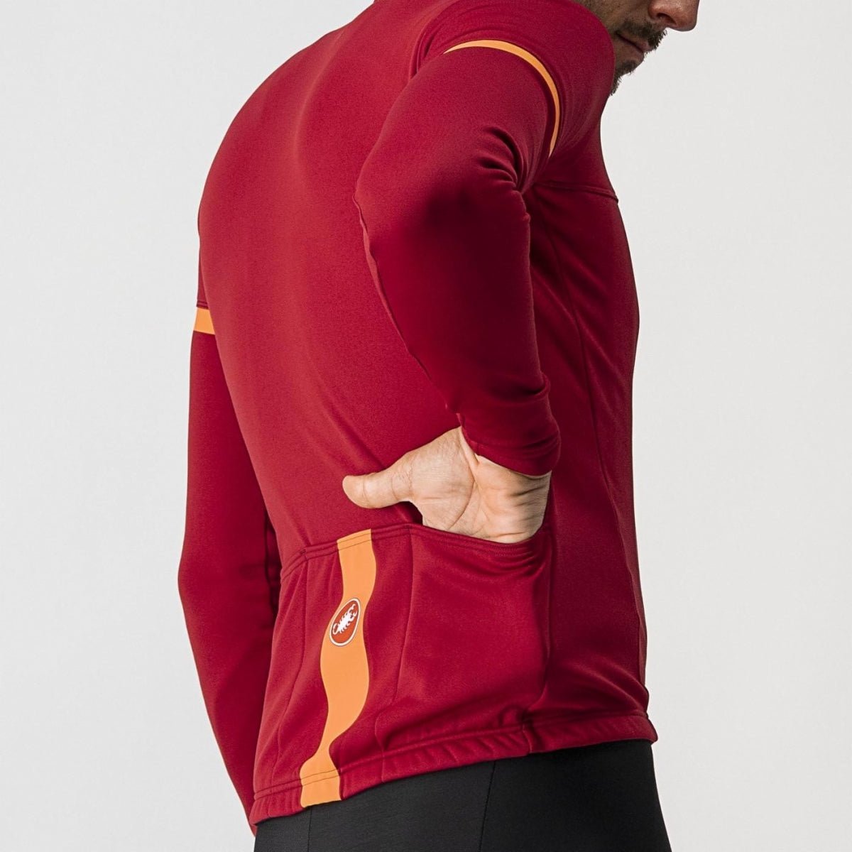 Castelli Fondo 2 Jersey FZ - Pro Red/Orange Reflex - image 4