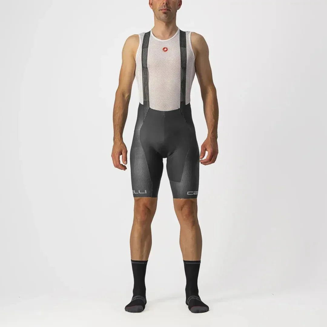Castelli Free Aero RC Pro Bibshorts - Dark Gray / White - image 1