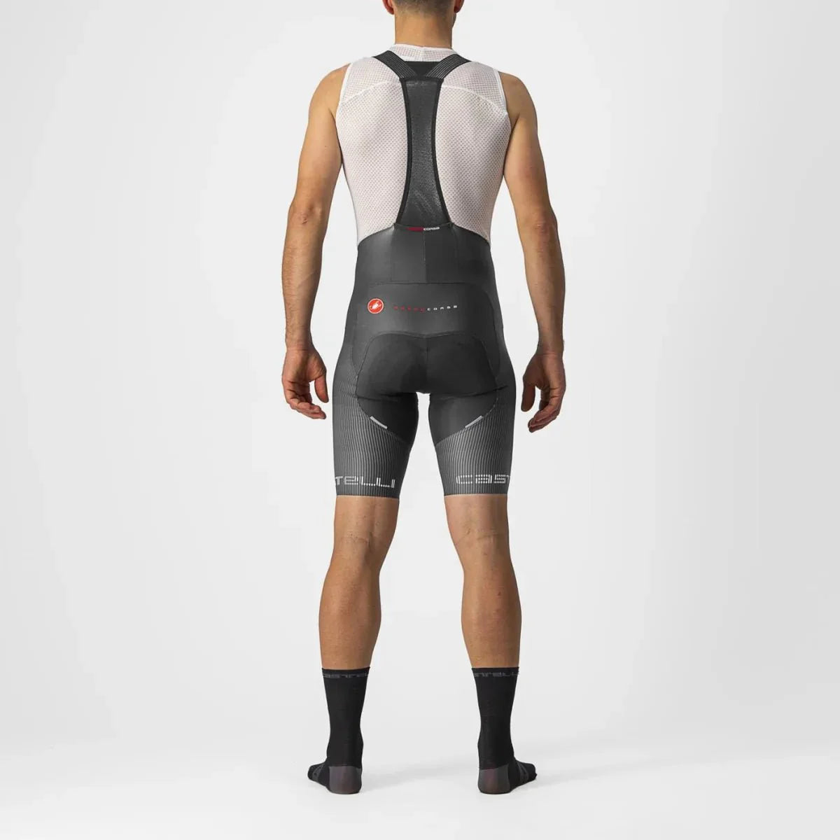 Castelli Free Aero RC Pro Bibshorts - Dark Gray / White - image 2