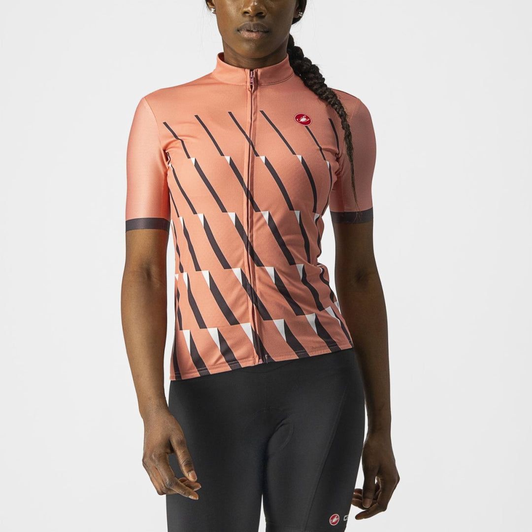 Castelli Pendio Women Jersey - Blush/Dark Gray-White - image 1