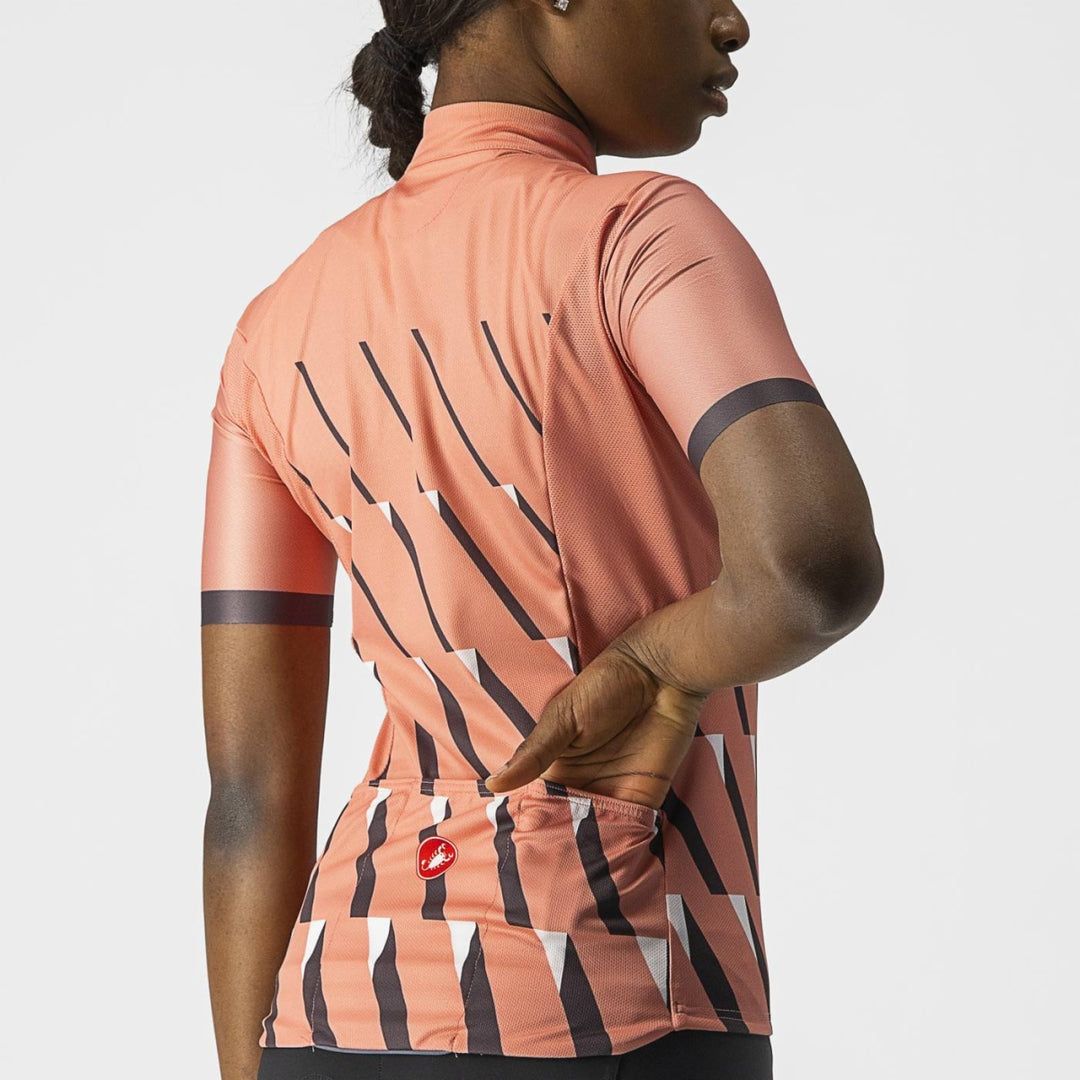 Castelli Pendio Women Jersey - Blush/Dark Gray-White - image 2
