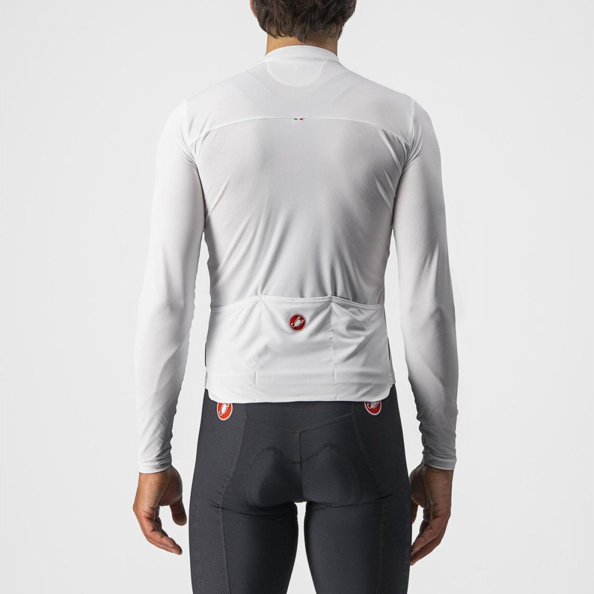 Castelli Prologo 7 Long Sleeve Jersey - Ivory/Light Black-Red - image 2