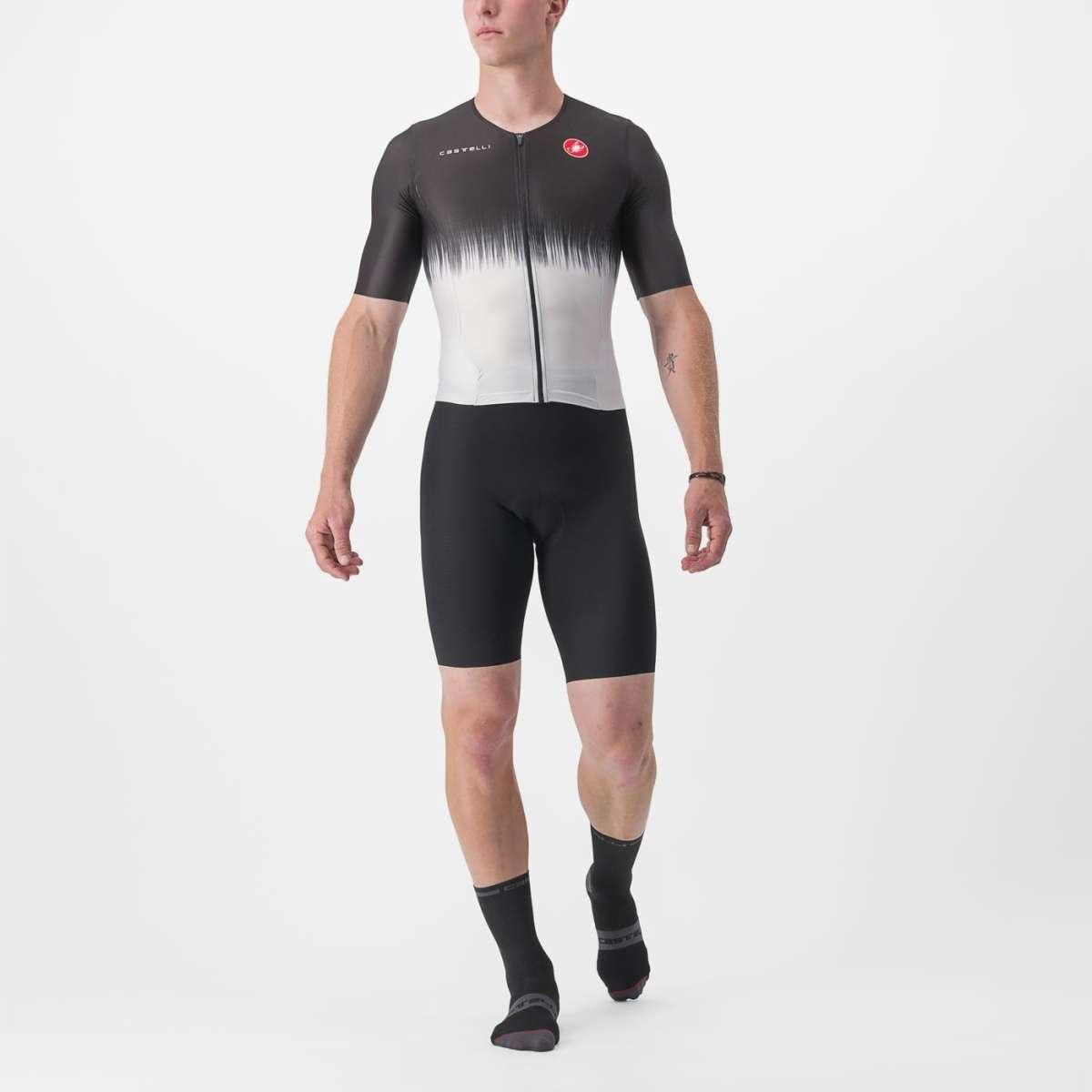 Castelli Sanremo Ultra Speed Men's Cycling Suit (Black/Silver Gray) - image 1