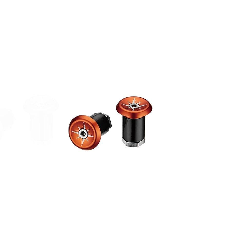 Ciclovation Premium VORTEX AL Bar End Plugs - Orange - image 1