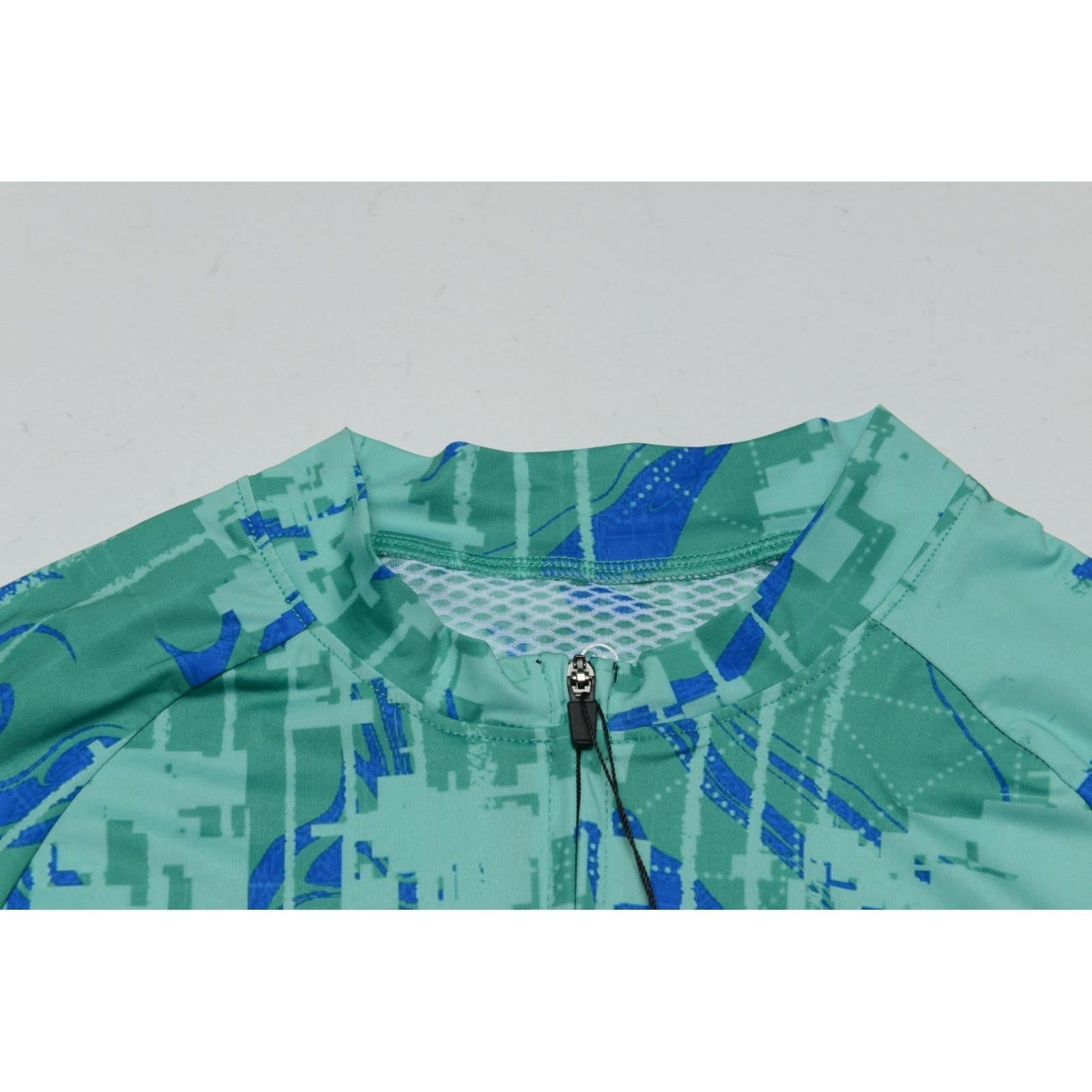 D Byk Store x Monton Short Sleeve Cycling Jersey – Teal Digital Camo - image 2