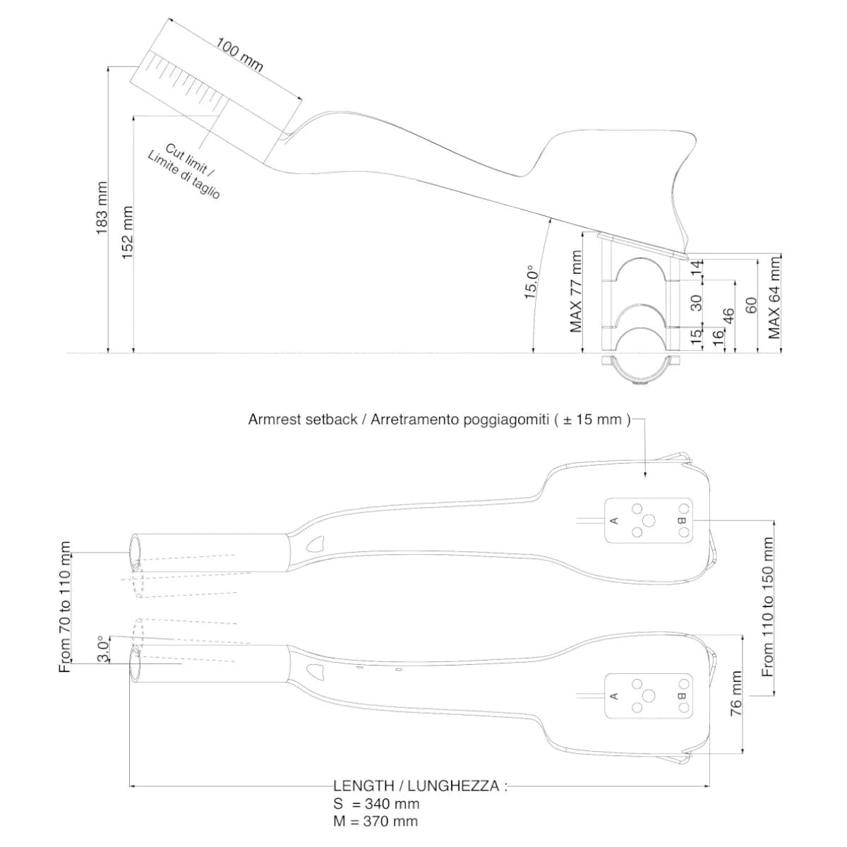 Deda Jet One Clip On Handlebar Extensions - image 5