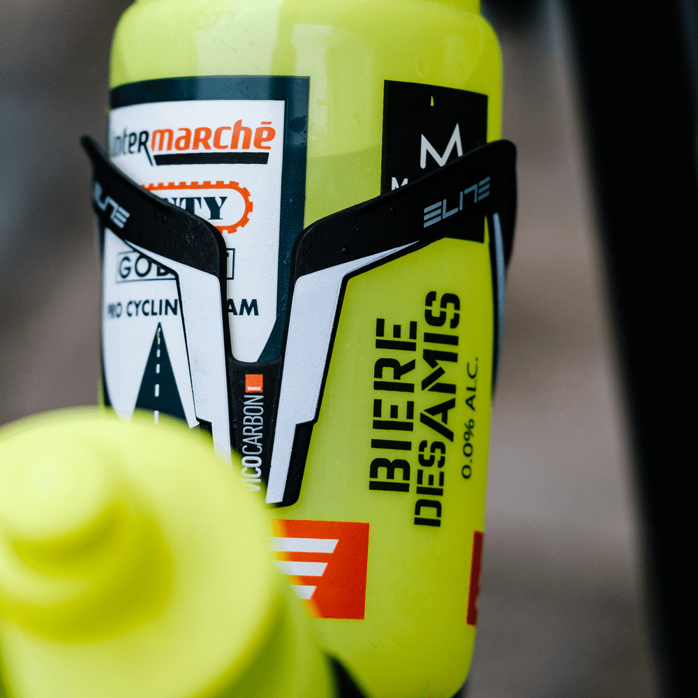 Elite Bottle Cage Vico Carbon Mat - Red Graphic - image 2