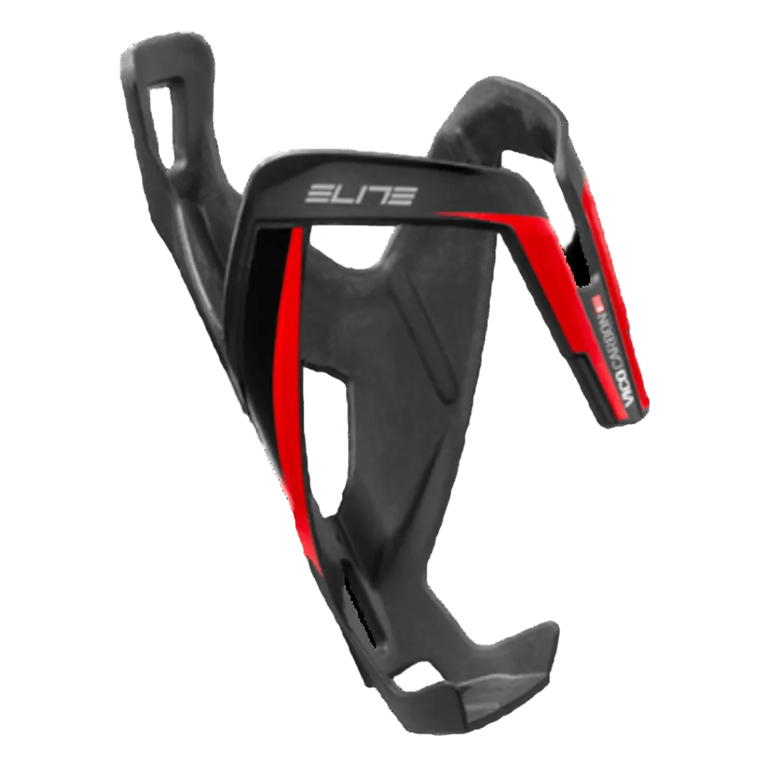 Elite Bottle Cage Vico Carbon Mat - Red Graphic - image 1