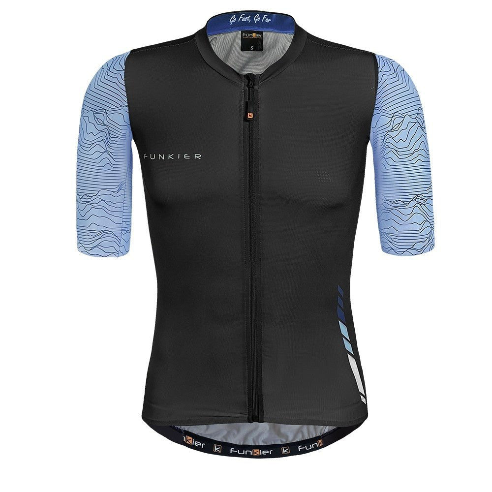 Funkier Mello Elite Short Sleeve Jersey - Blue/ Black - image 1