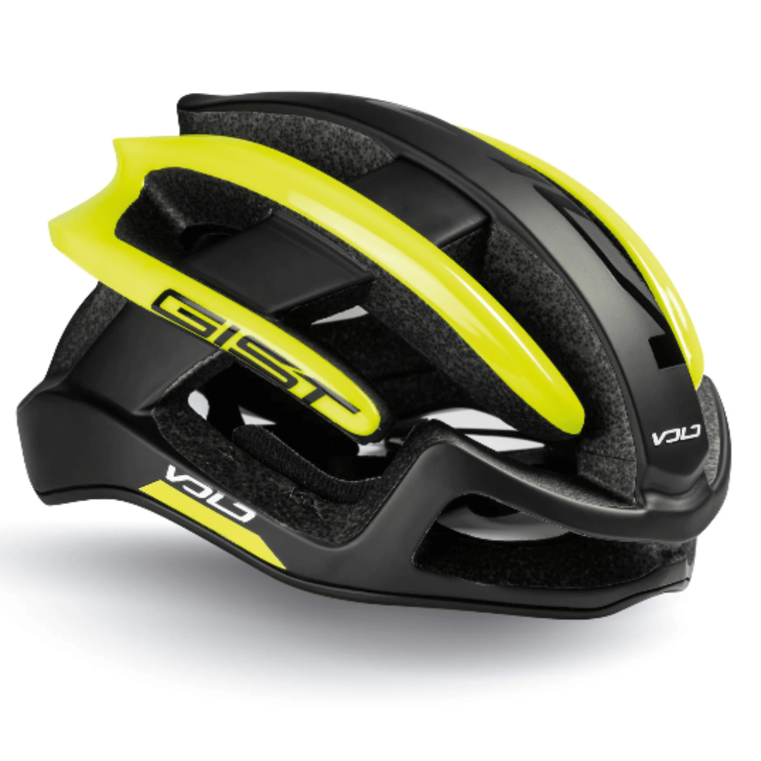 Gist Volo Cycling Helmet - Black/Neon Yellow (Open Box) - image 1