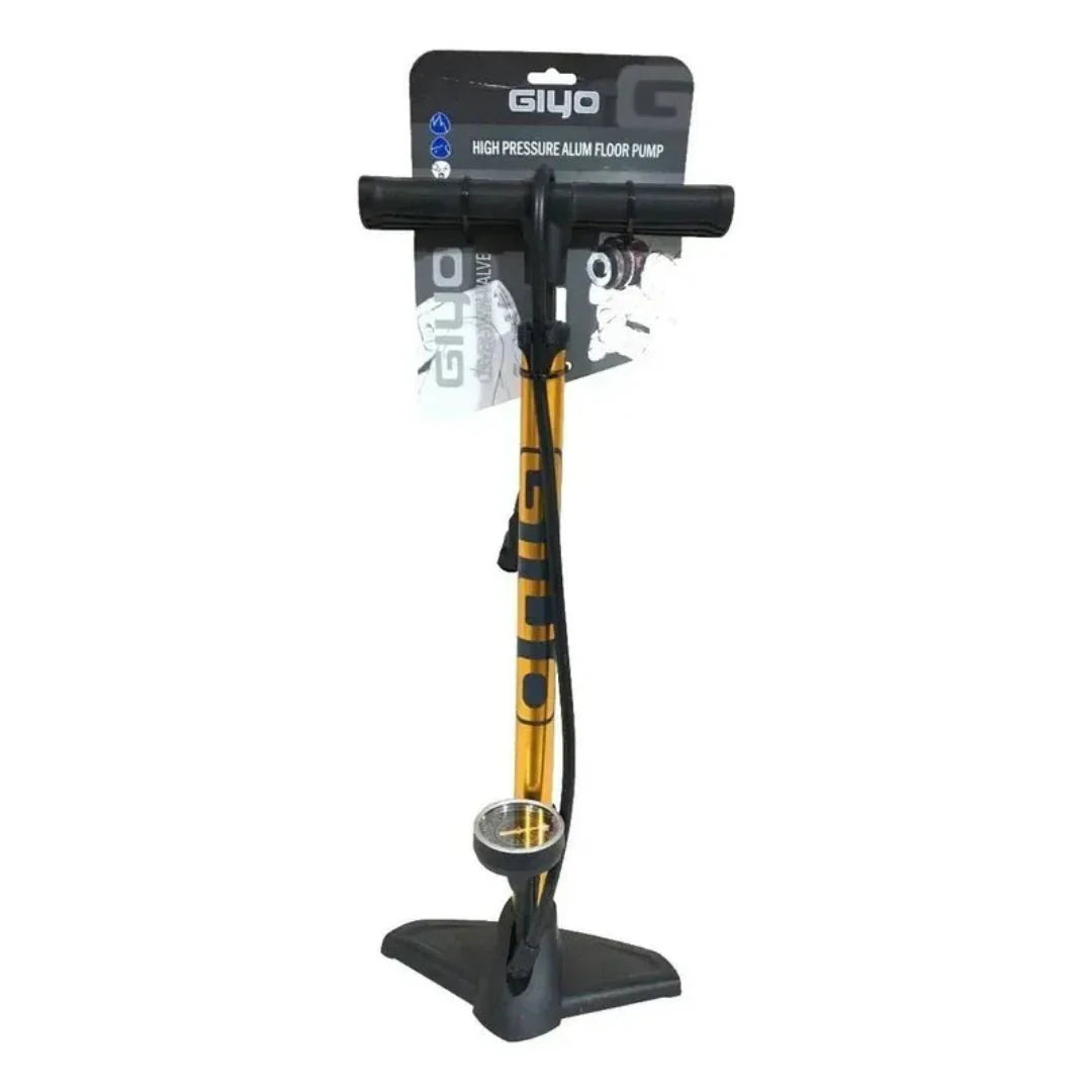 Giyo GF-5725 Pump with Pressure Gauge - Gold - image 1