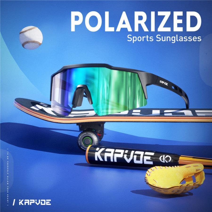 Kapvoe K9028 Kids Colour Polarized Sunglasses - Blue/Black - image 2