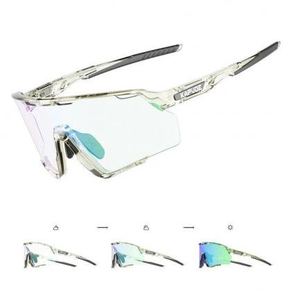 Kapvoe X170 Colour Changing Frame Photochromic Sunglasses-Green - image 1