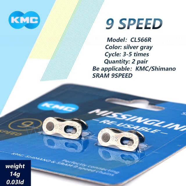 KMC Chain Missing Link Re-Usable 9 Speed - image 3