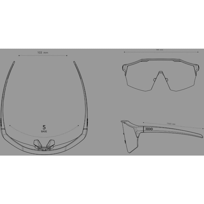KOO Demos Bora Red Bull Team Edition Sport Sunglasses (Blue/Silver/Turquoise Mirror) - image 4