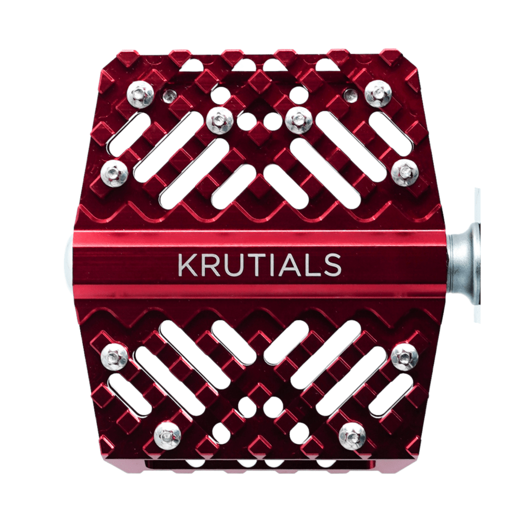 Krutials Platform Pedals - Red - image 1