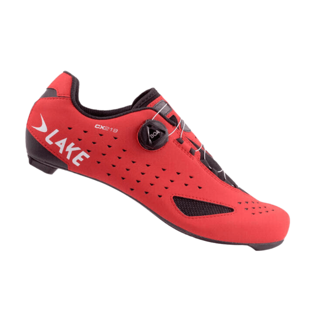Lake Cycling Shoe CX 219 - Red/White - image 1