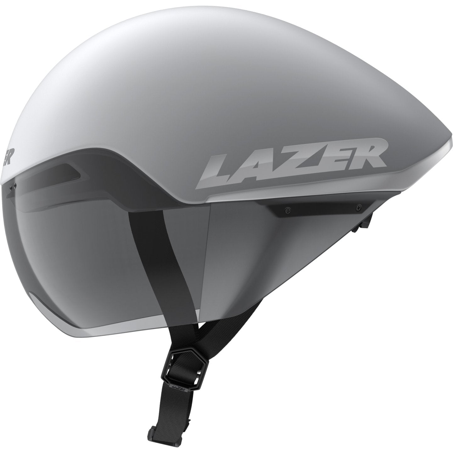 Lazer Victor KinetiCore Time Trial Helmet - Matte White Silver - image 3