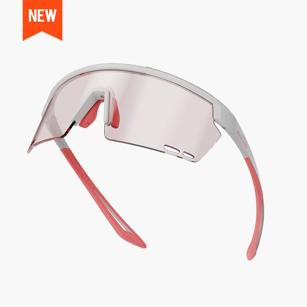 Magicshine Rouler Coated Photochromic Sunglasses-White/Pink - image 1