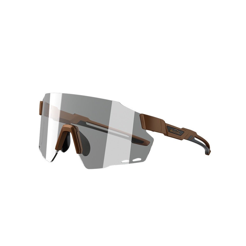 Magicshine Windbreaker Photochromic Sunglasses - Coffee Brown - image
