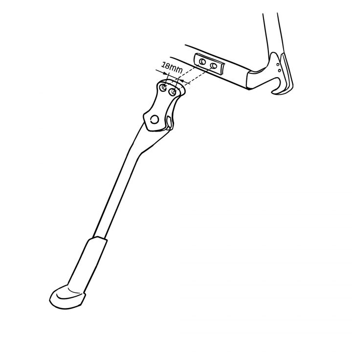 Massload Kickstand CL-KA108 - Fits all Trek and Giant MTB/hybrids - image 2