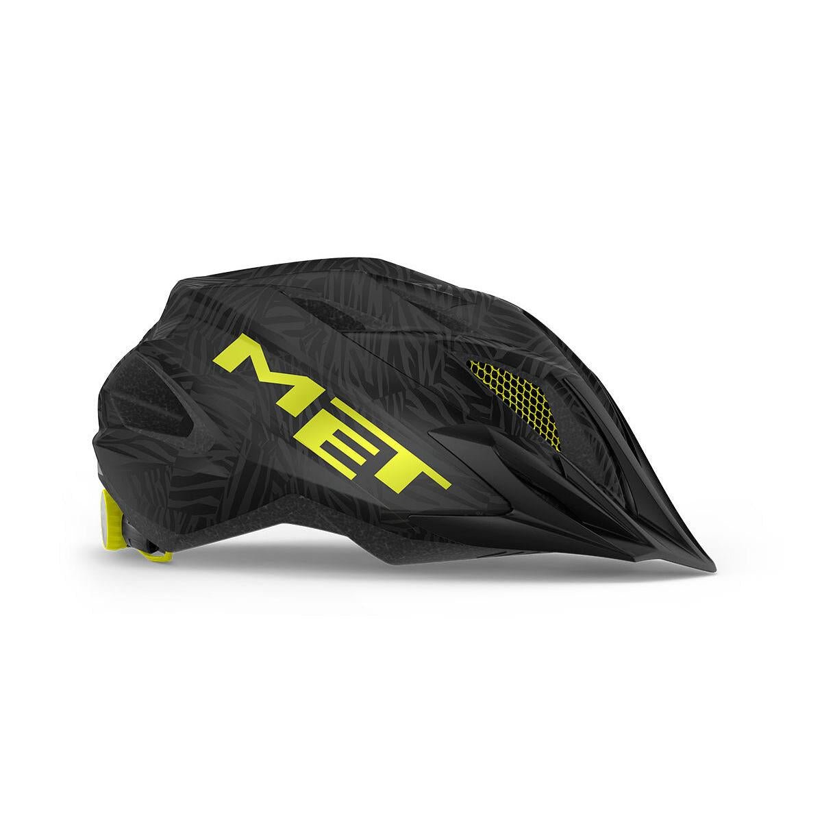 Met Crackerjack Kids Bike Helmet - Black Texture Green - image 1