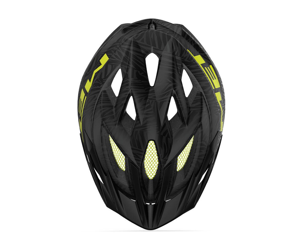 Met Crackerjack Kids Bike Helmet - Black Texture Green - image 3