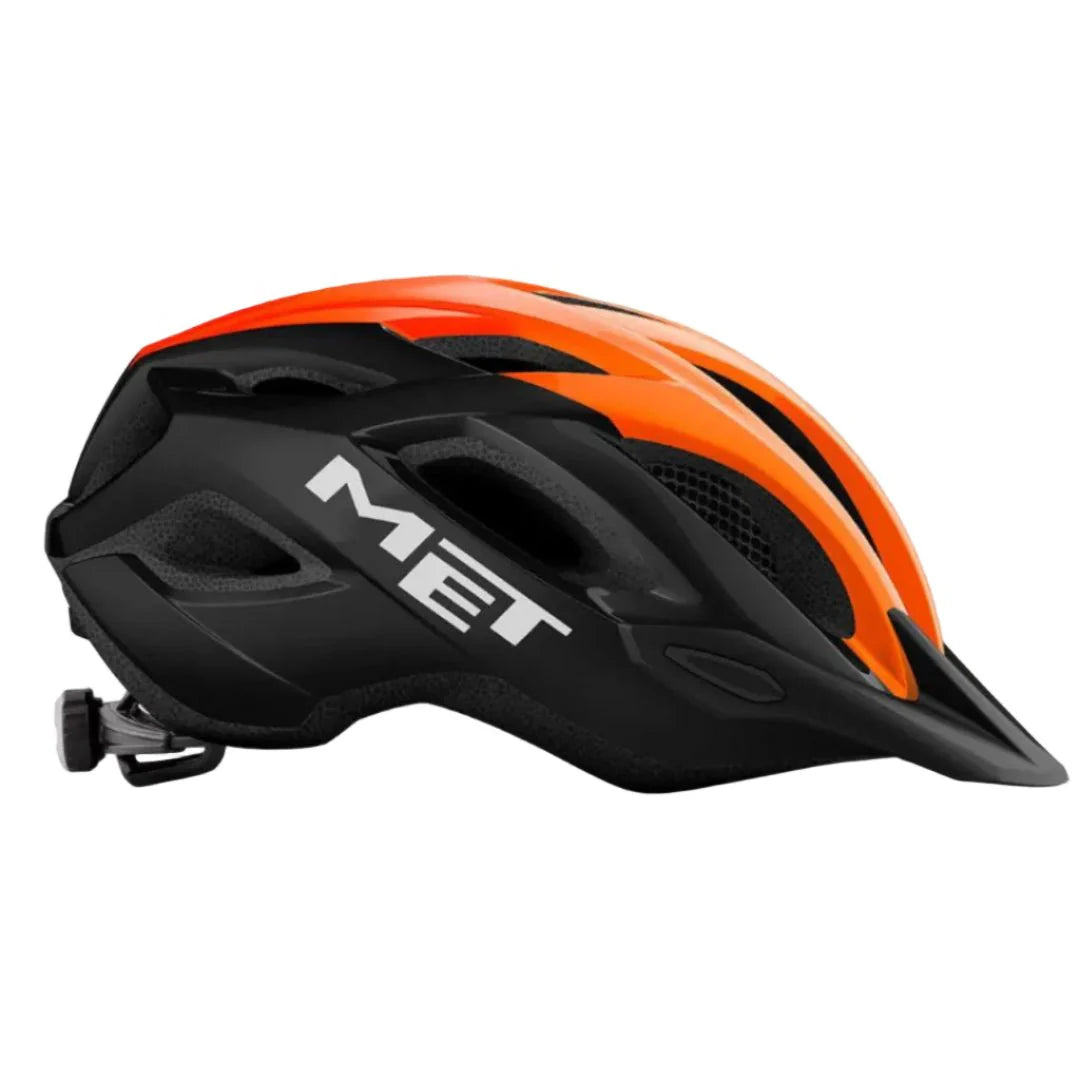 Met Crossover Cycling Helmet Black Orange | Glossy - image 1