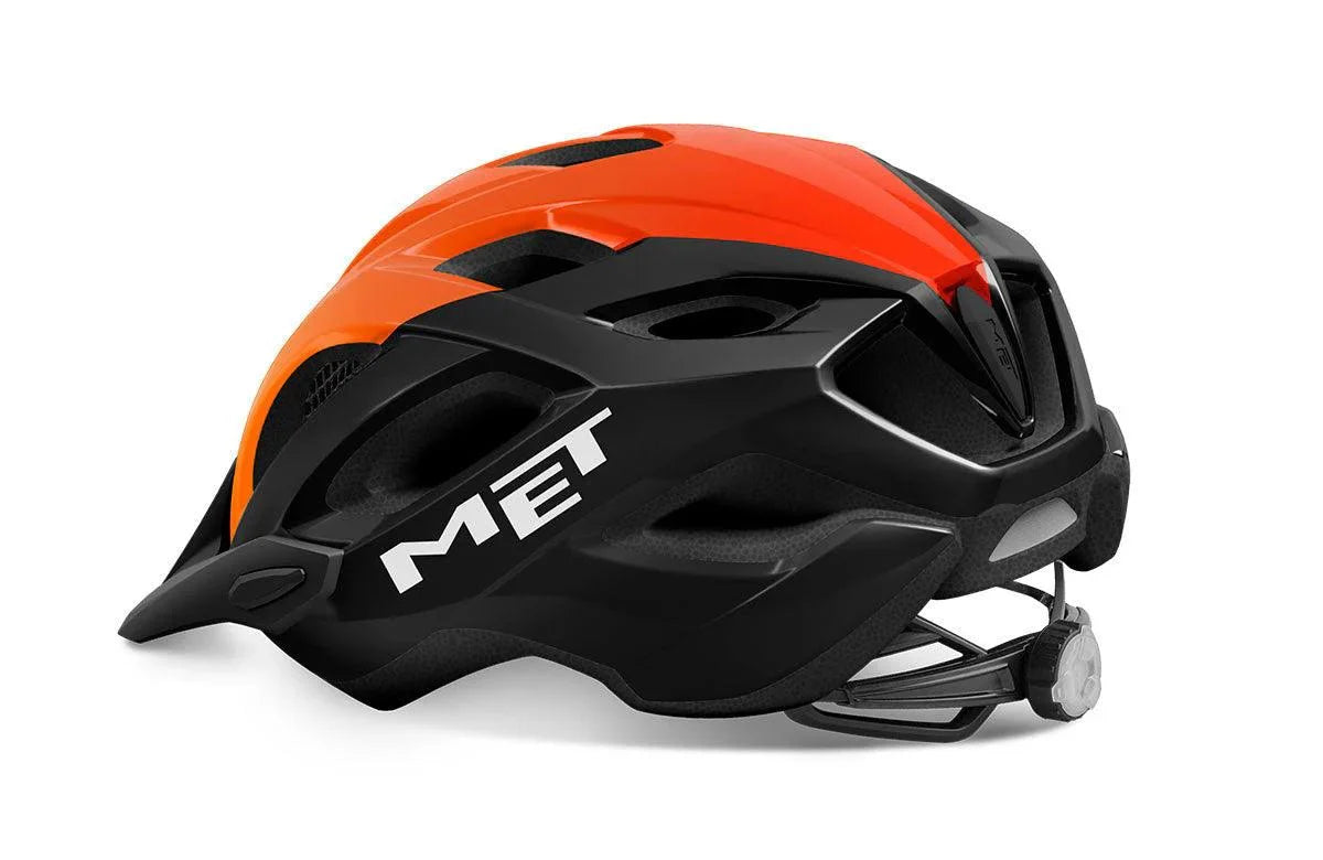 Met Crossover Cycling Helmet Black Orange | Glossy - image 2