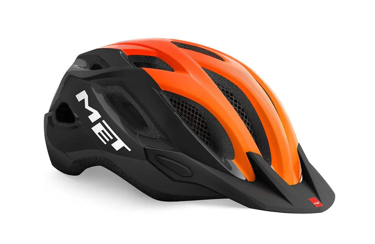 Met Crossover Cycling Helmet Black Orange | Glossy - image 3