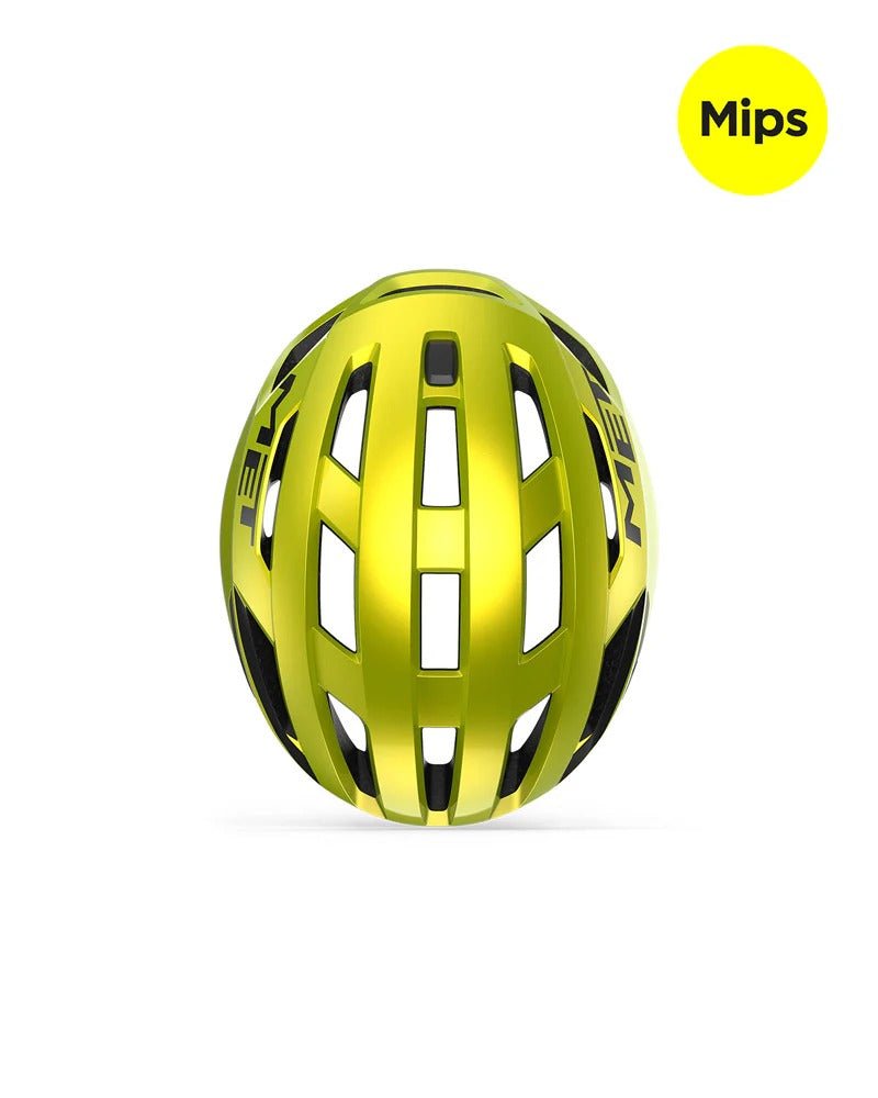 MET VINCI MIPS | Glossy Lime Yellow Metallic - image 4