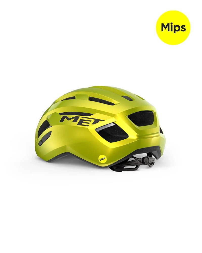 MET VINCI MIPS | Glossy Lime Yellow Metallic - image 3