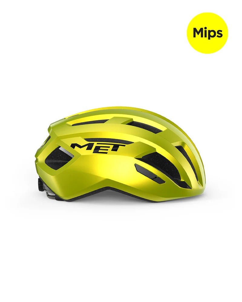 MET VINCI MIPS | Glossy Lime Yellow Metallic - image 2