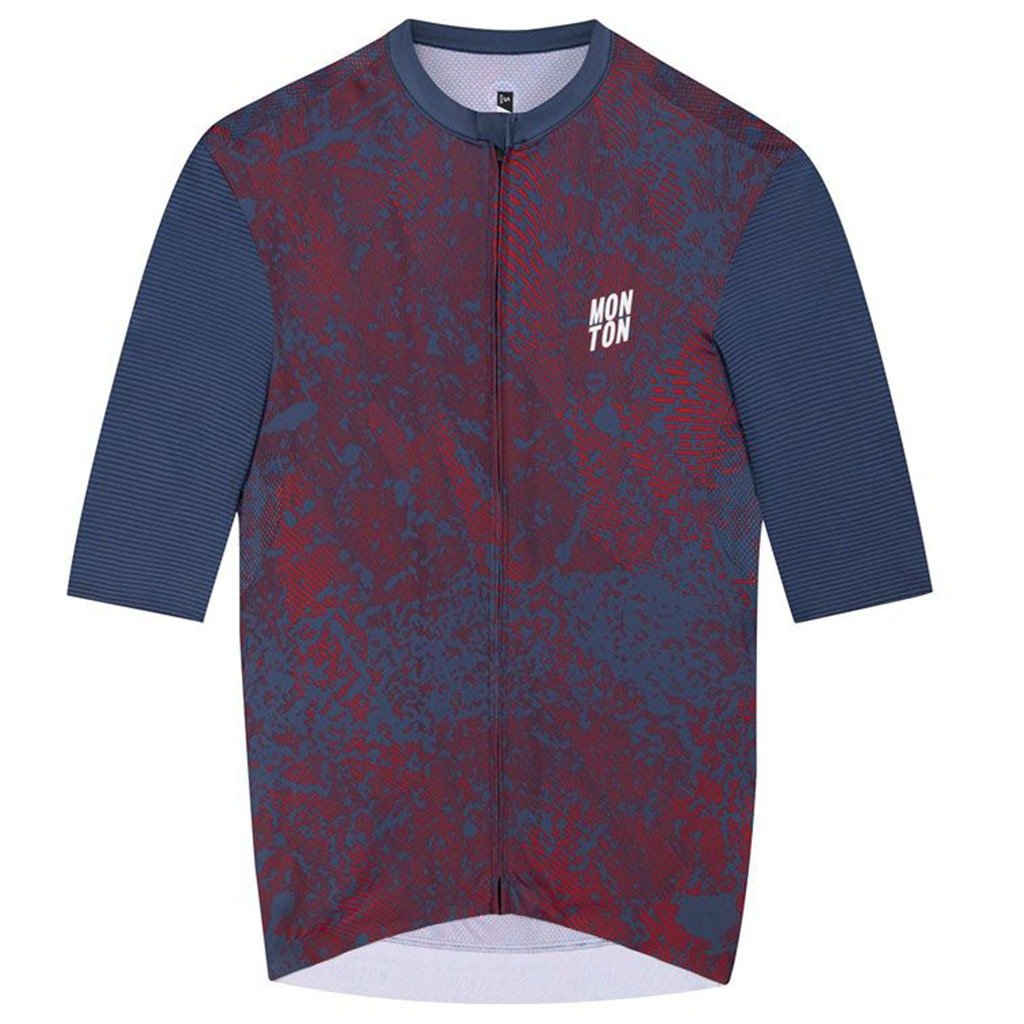 Monton Topography Jersey-Crimson Navy - image 1