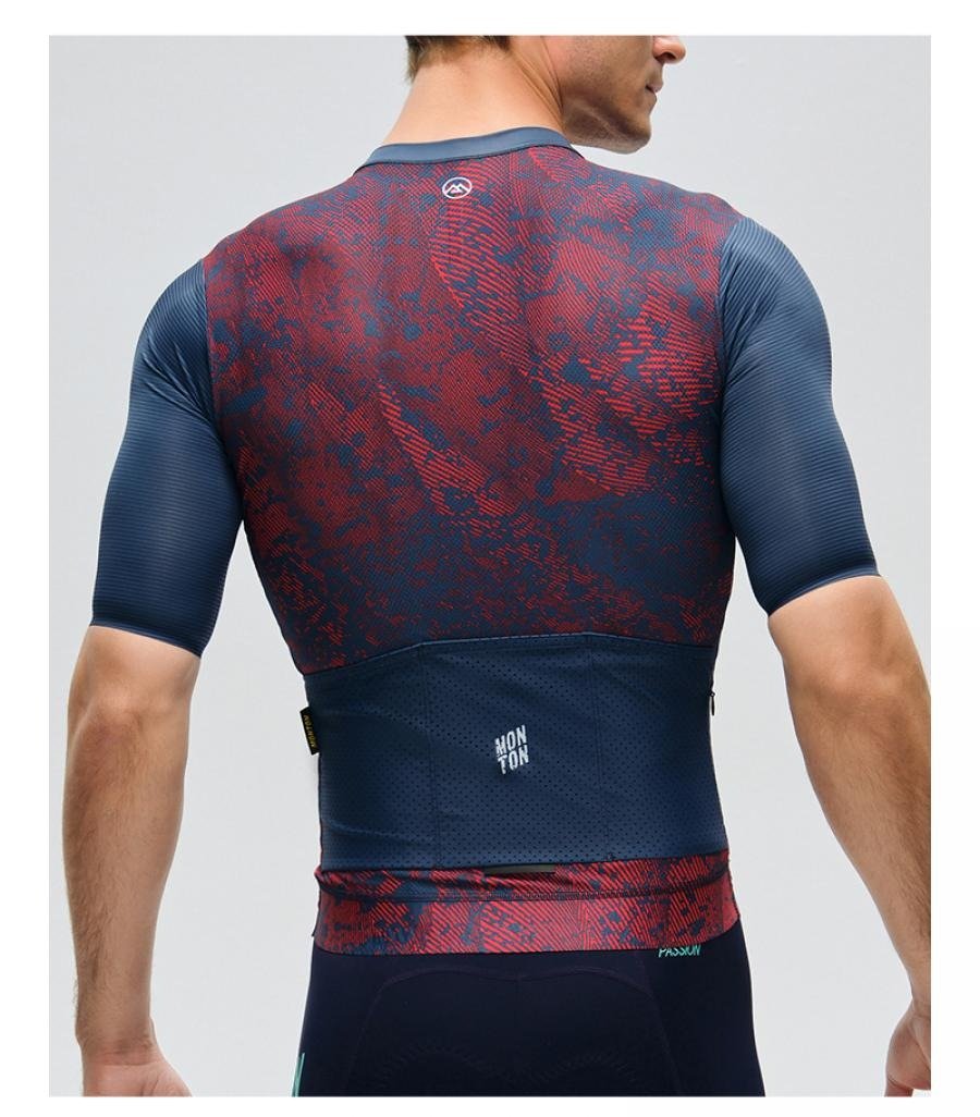 Monton Topography Jersey-Crimson Navy - image 4