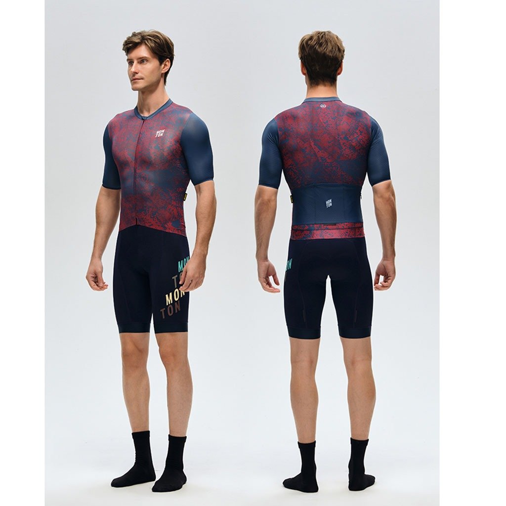 Monton Topography Jersey-Crimson Navy - image 5