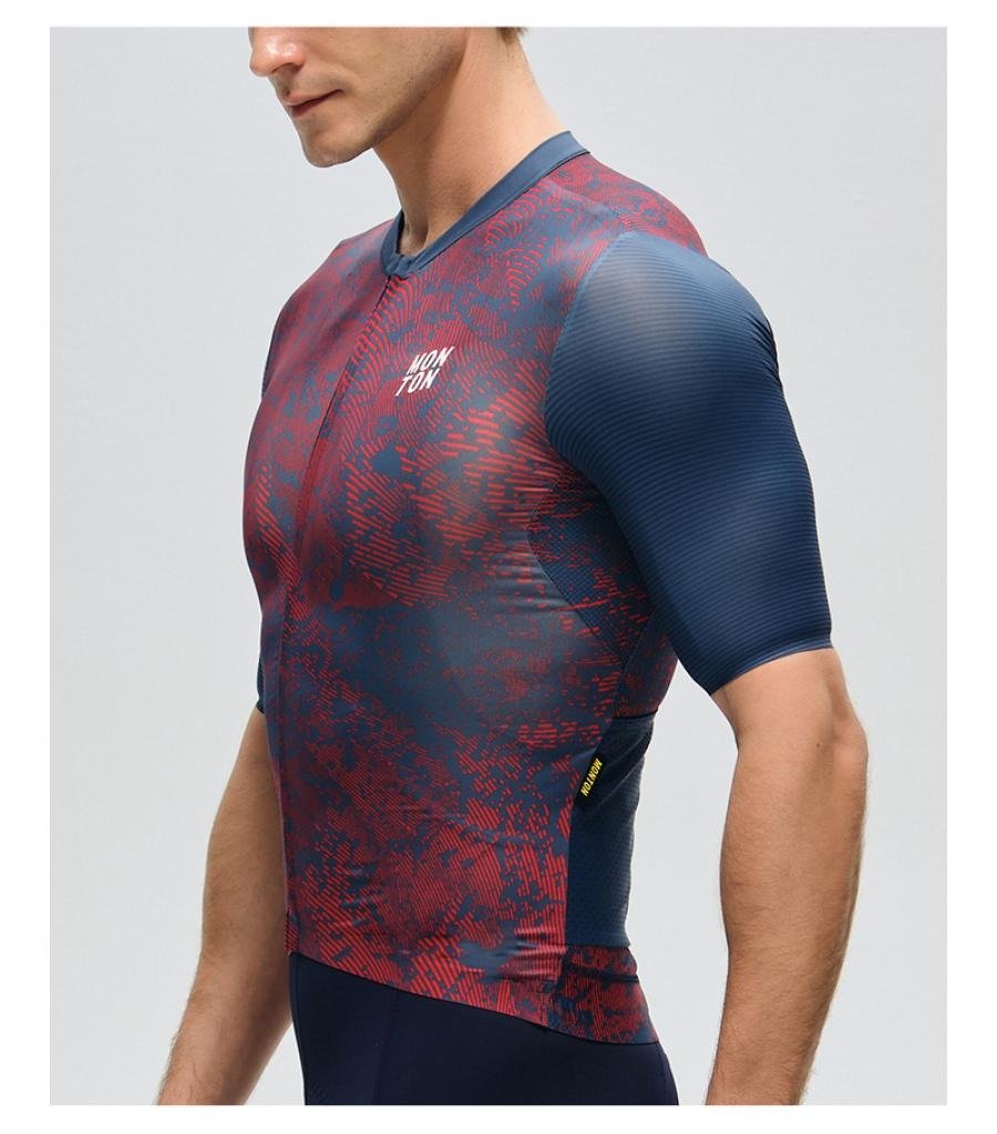 Monton Topography Jersey-Crimson Navy - image 3