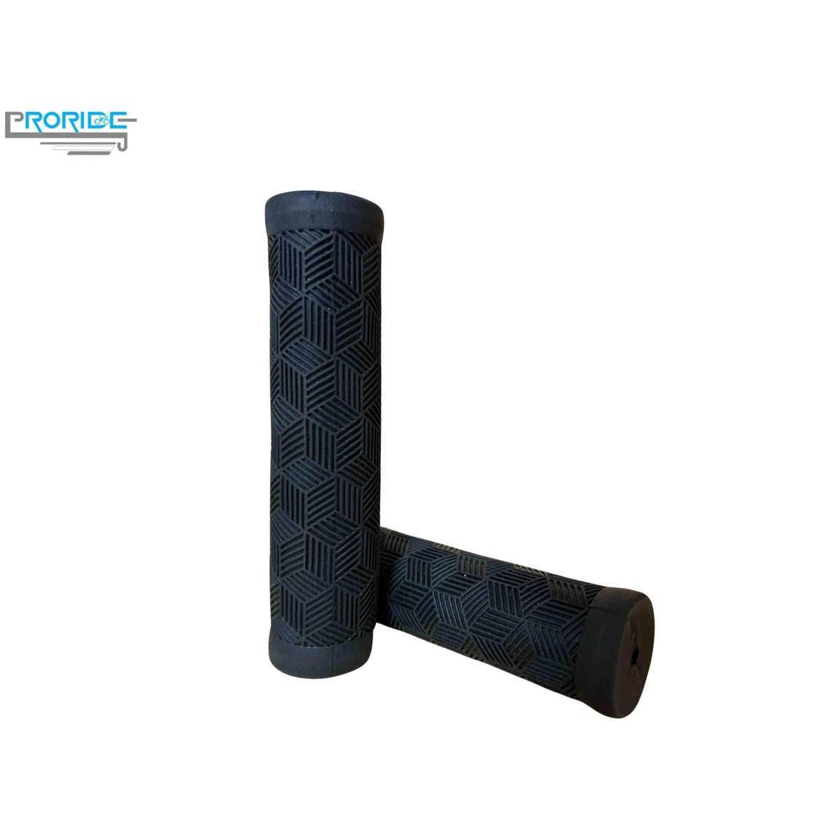Proride Premium Soft Rubber Grips / Black,Rubber MTB Grips with Reach Compliance - Black - image 1