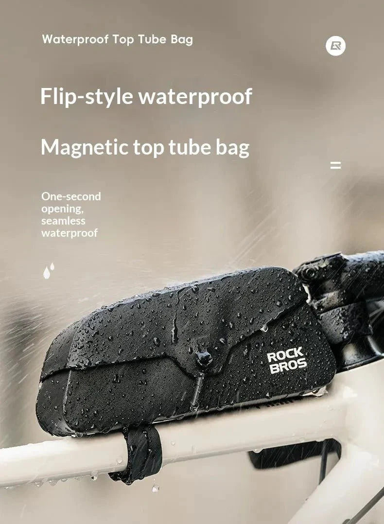 ROCKBROS Bicycle Top Tube Magnetic Suction Bag - image 8